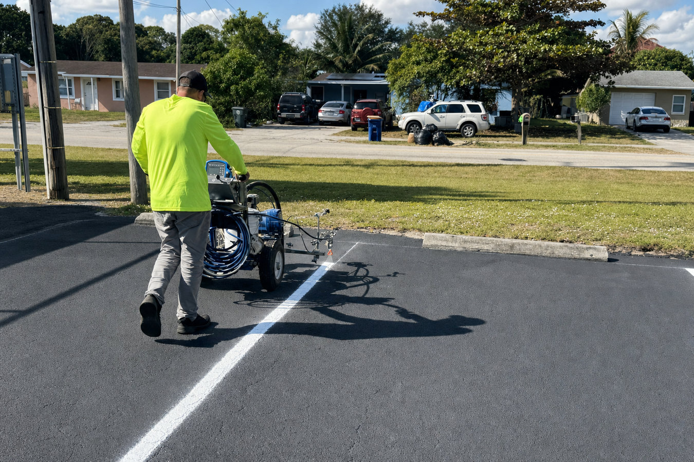 Parking lot maintenance